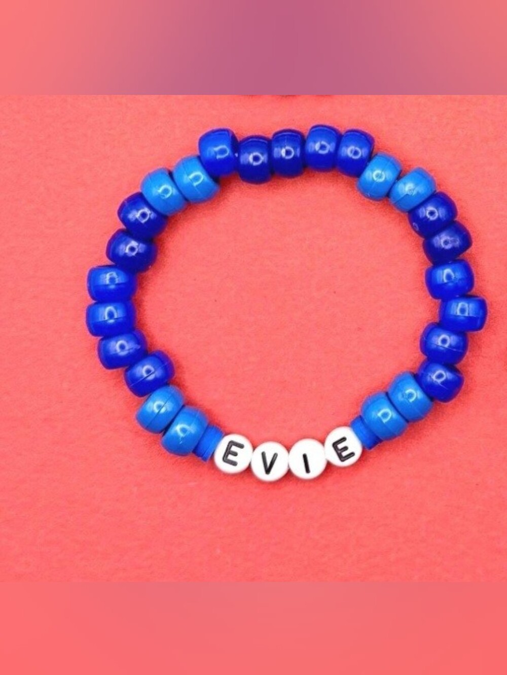 'Evie' Disney Descendants Inspired Handmade Beaded Kandi Clay Bracelet